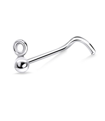 8 Shaped Curved Nose Stud Stud NSKB-765